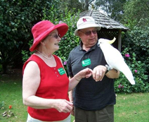 Joyce & Keith with Cockatoo